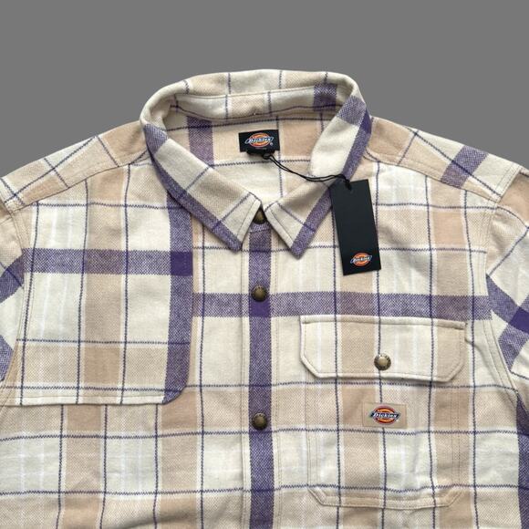 Dickies Nimmons Plaid Flannel Snap-Up Shirt Mens Multicolor Size XXL NWT - Picture 3 of 7